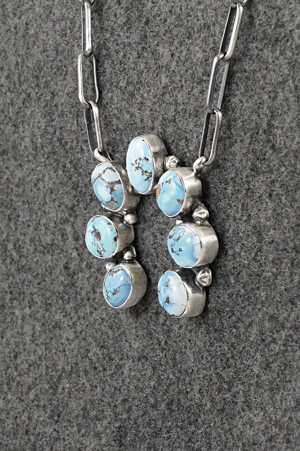 Turquoise & Sterling Silver Necklace - Darrin Livingston