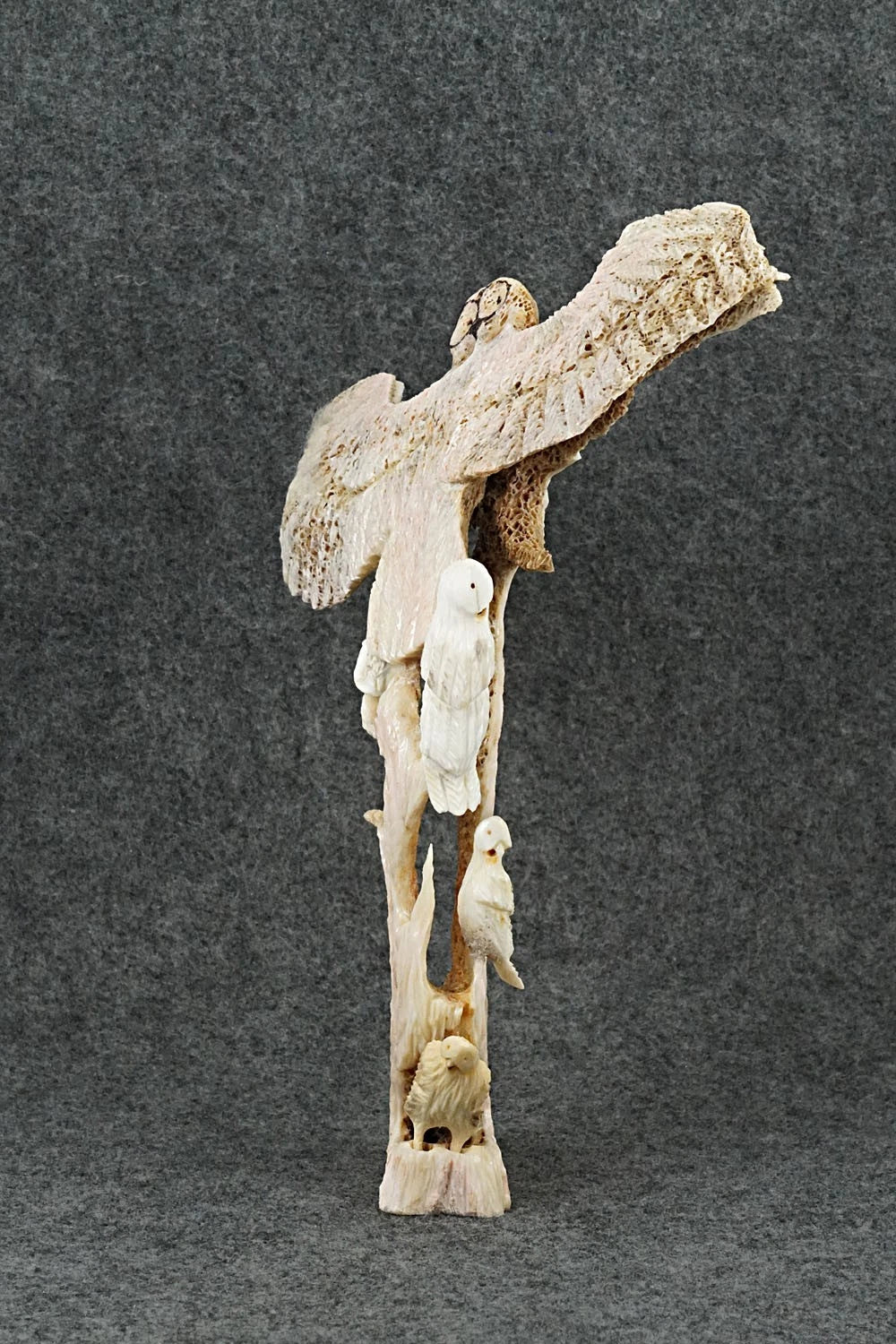 Owls Zuni Fetish Carving - Ruben Najera