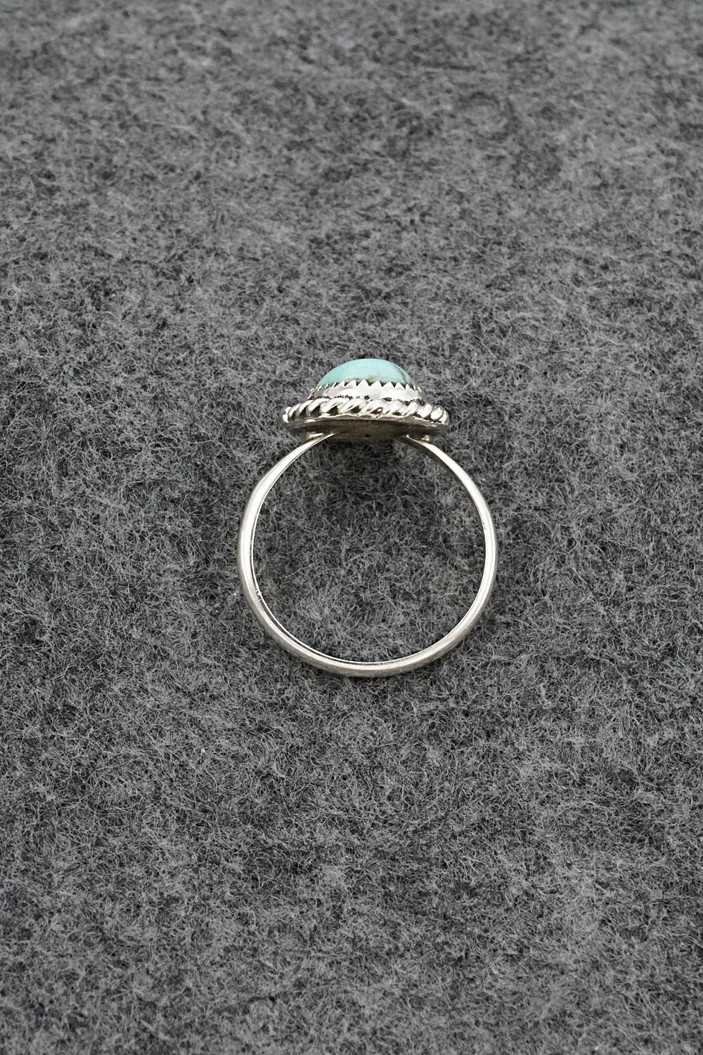 Turquoise & Sterling Silver Ring - Darius Arviso - Size 7