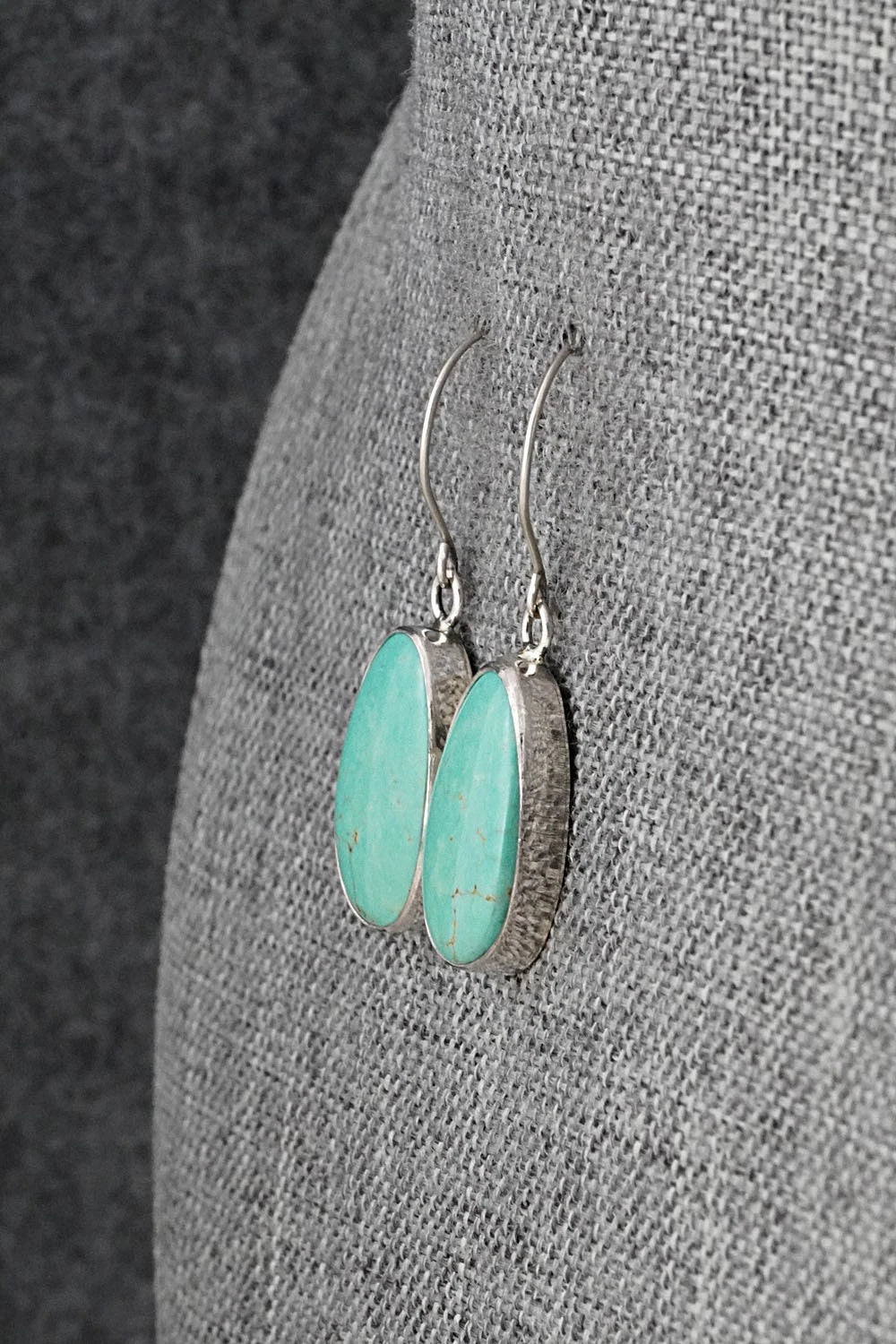 Turquoise & Sterling Silver Earrings - Rosemary Saunders