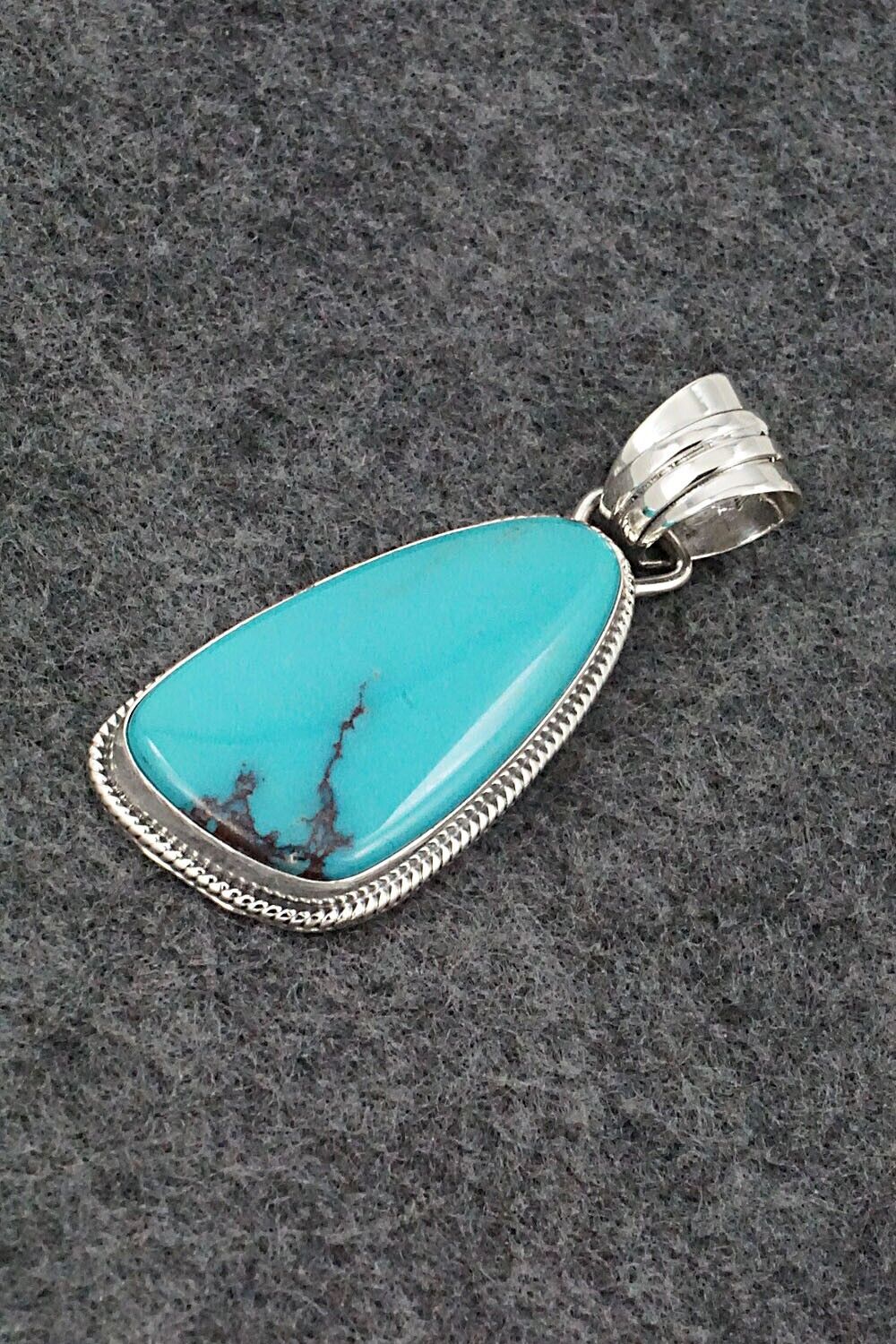 Turquoise and Sterling Silver Pendant - Sharon McCarthy