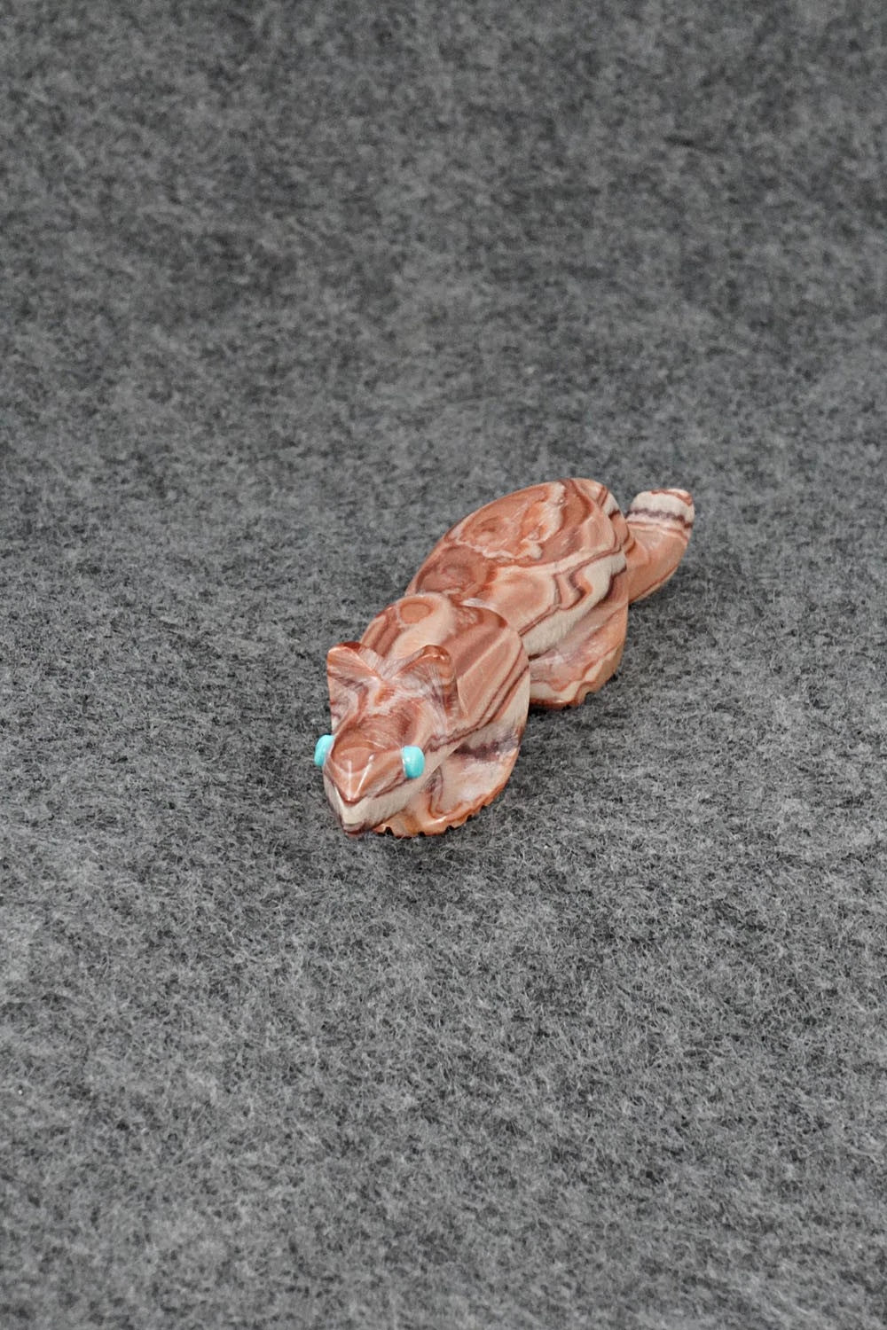 Mountain Lion Zuni Fetish Carving - Ronnie Lunasee
