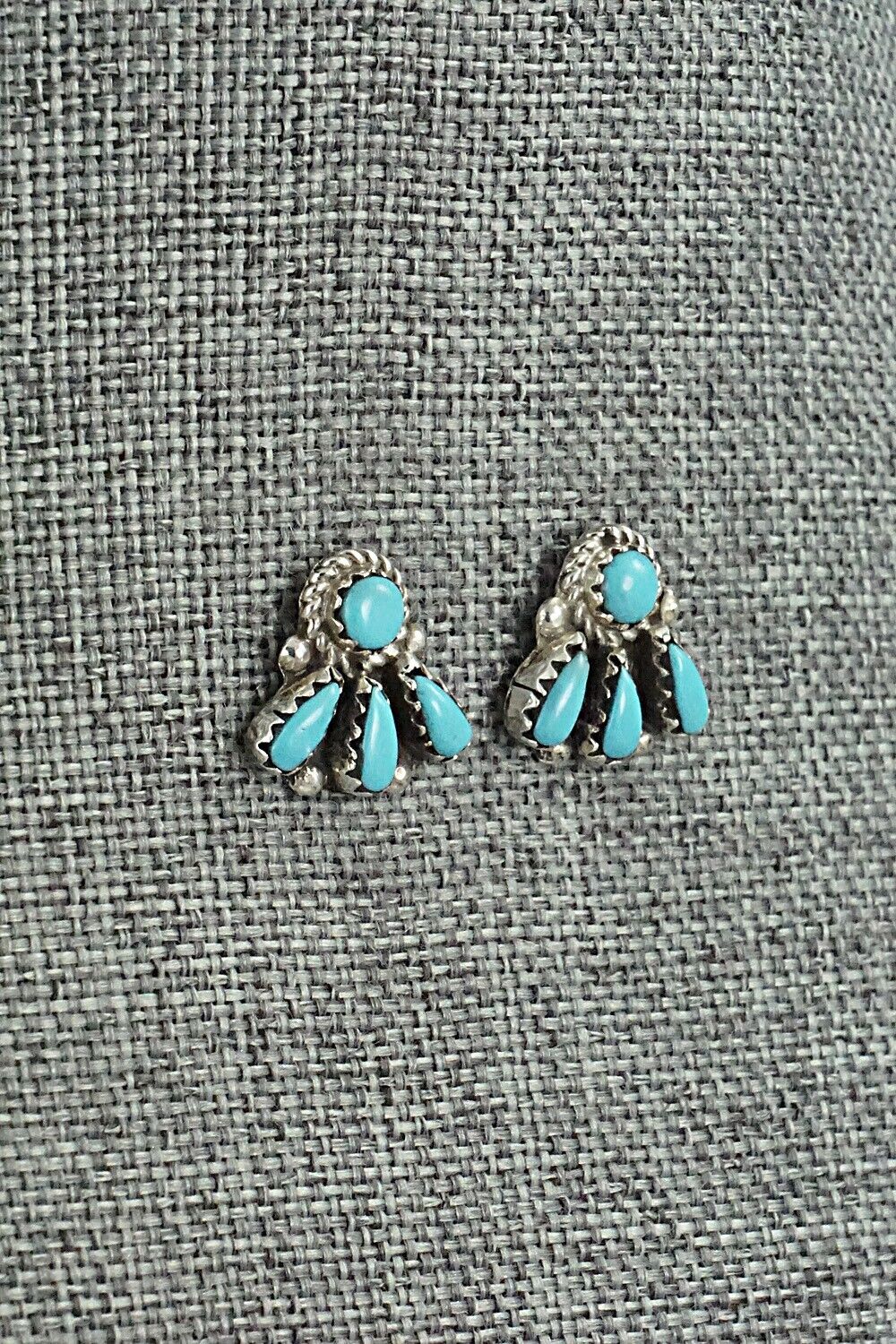 Turquoise & Sterling Silver Earrings - George Gasper