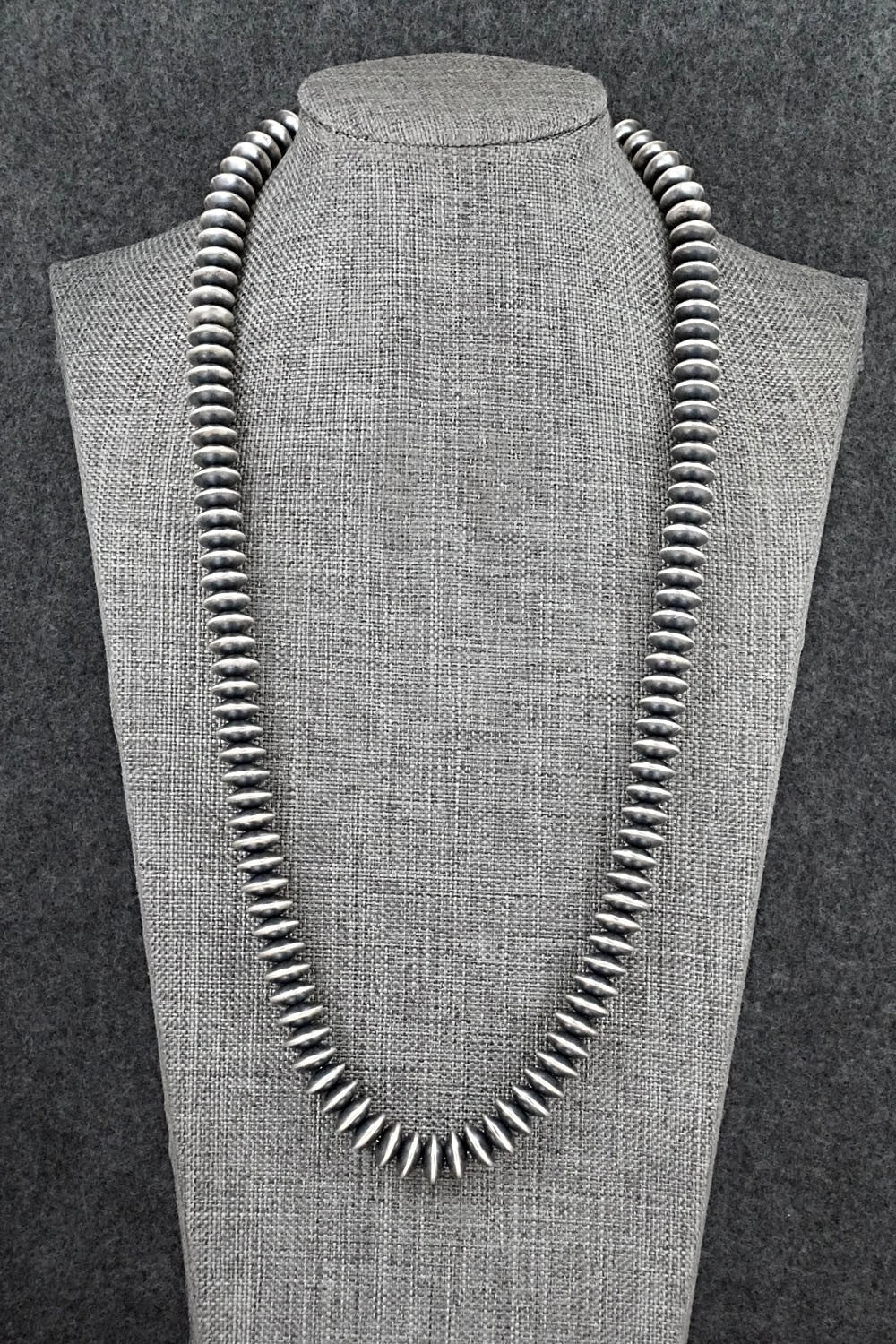 Sterling Silver Navajo Pearl Necklace 22" - Bryannen Halwood