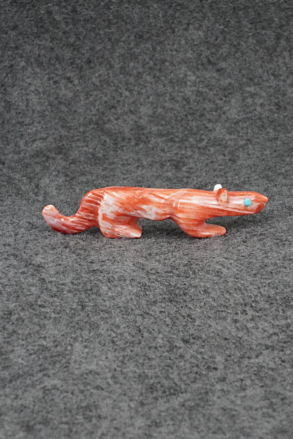 Mountain Lion Zuni Fetish Carving - Ronnie Lunasee