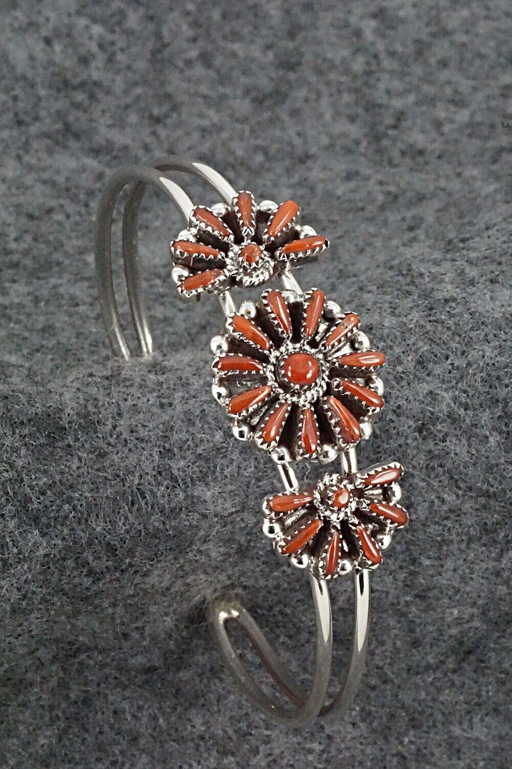 Coral & Sterling Silver Bracelet - Judy Wallace