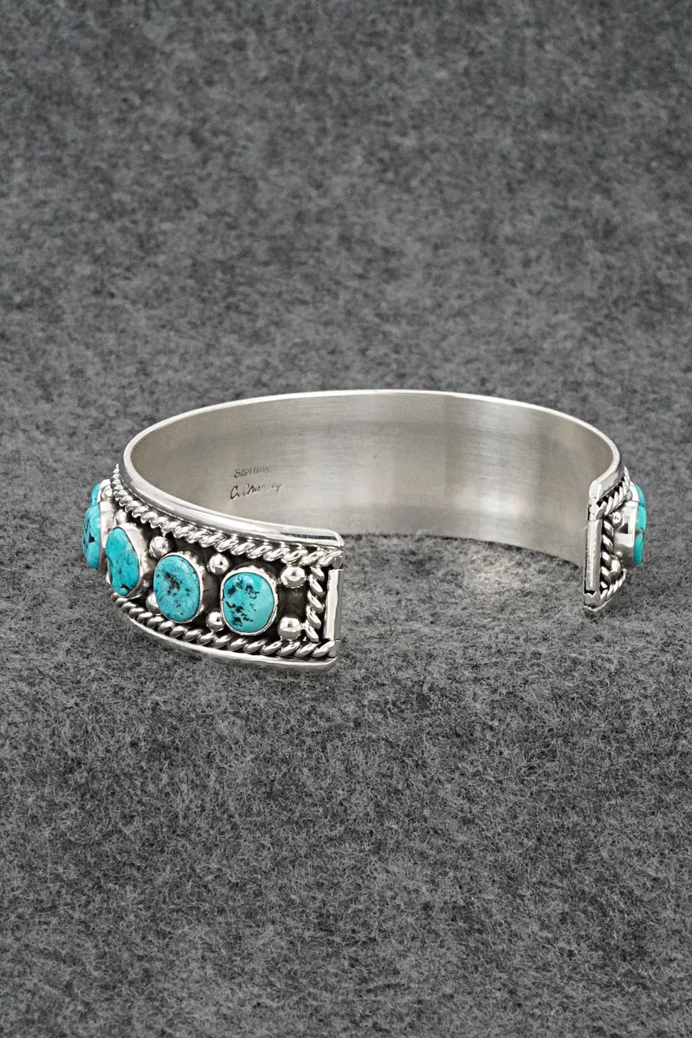 Turquoise & Sterling Silver Bracelet - Chester Charley