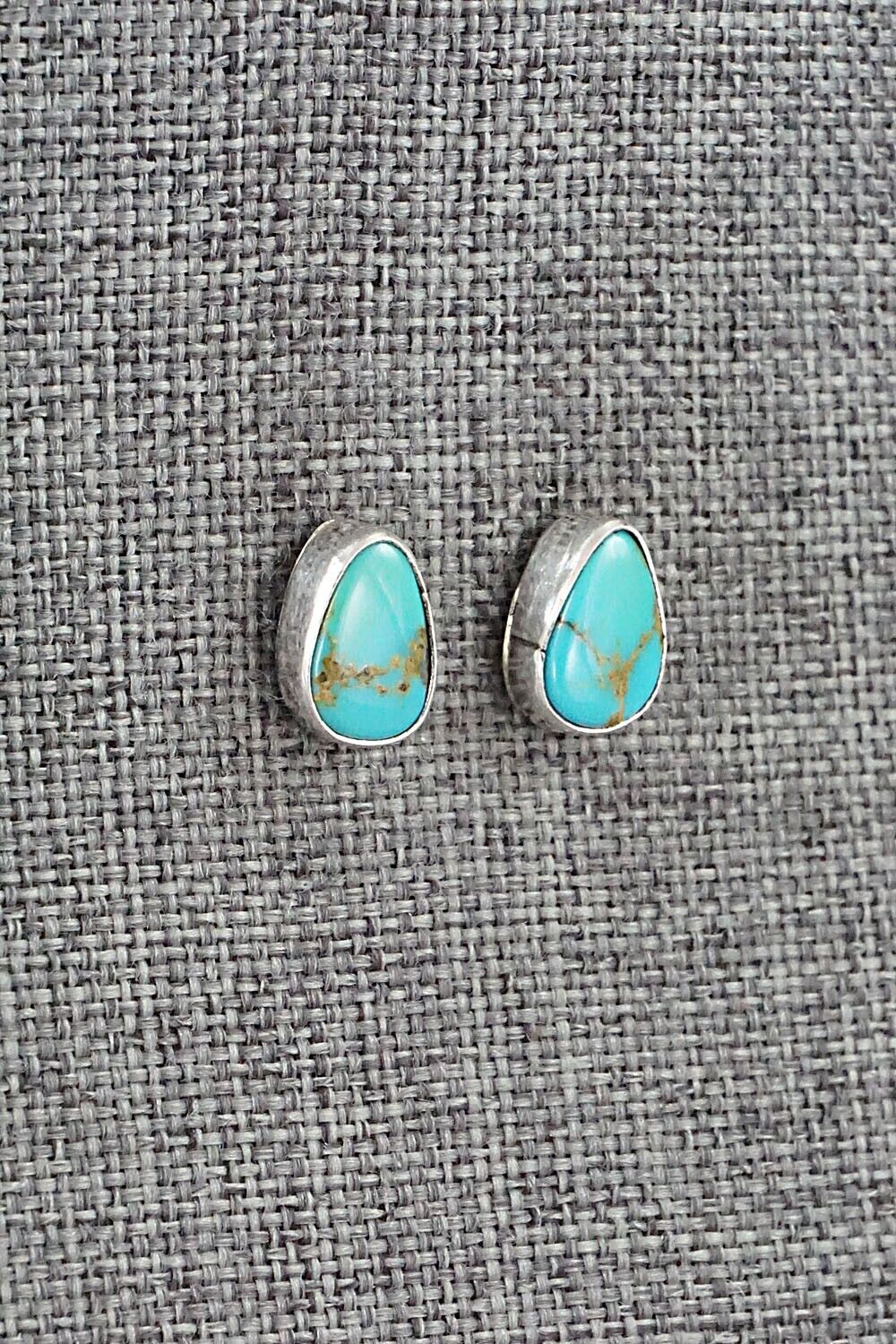 Turquoise & Sterling Silver Earrings - Marco Begaye