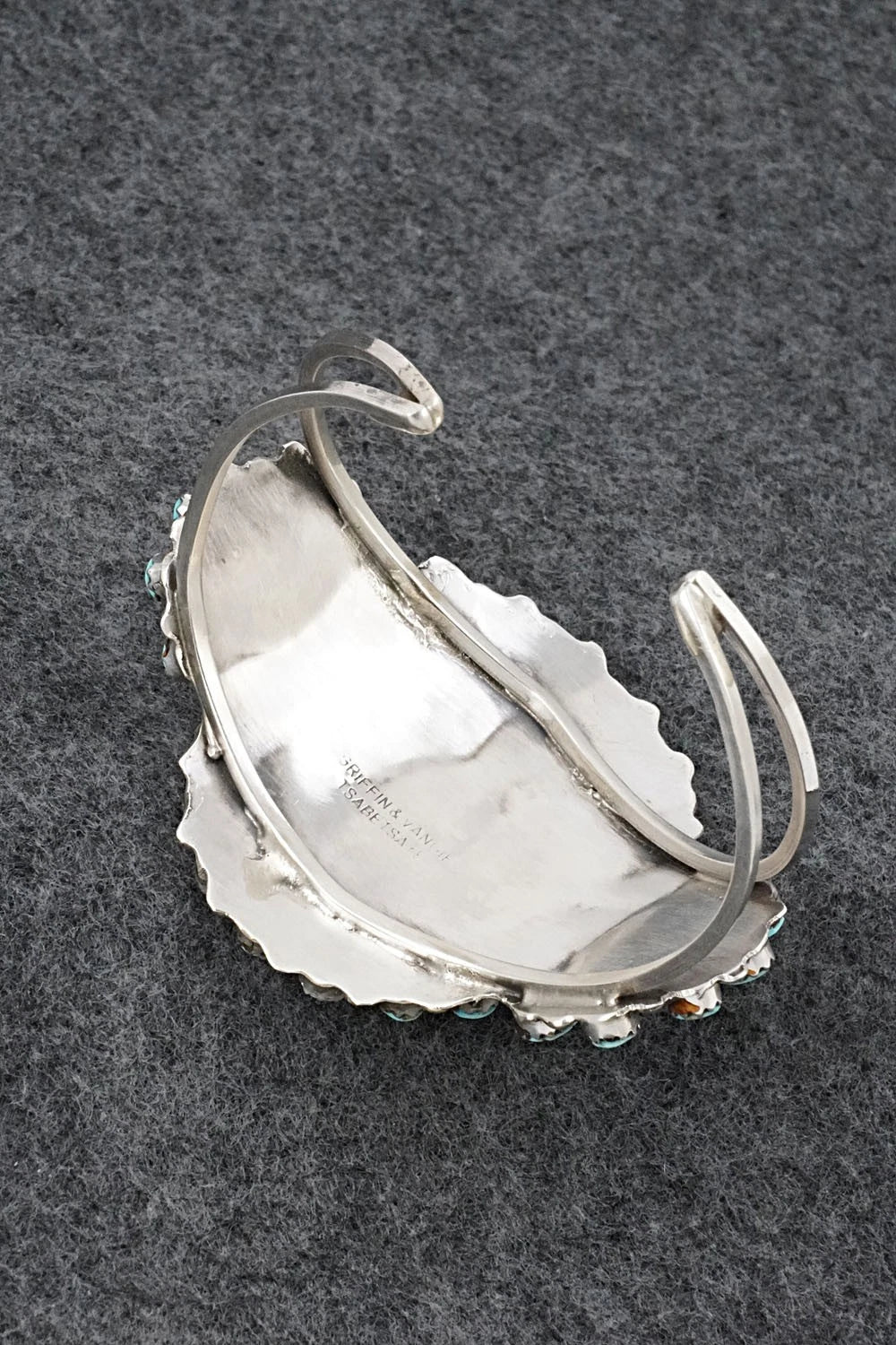 Turquoise & Sterling Silver Bracelet - Evangeline Tsabetsaye