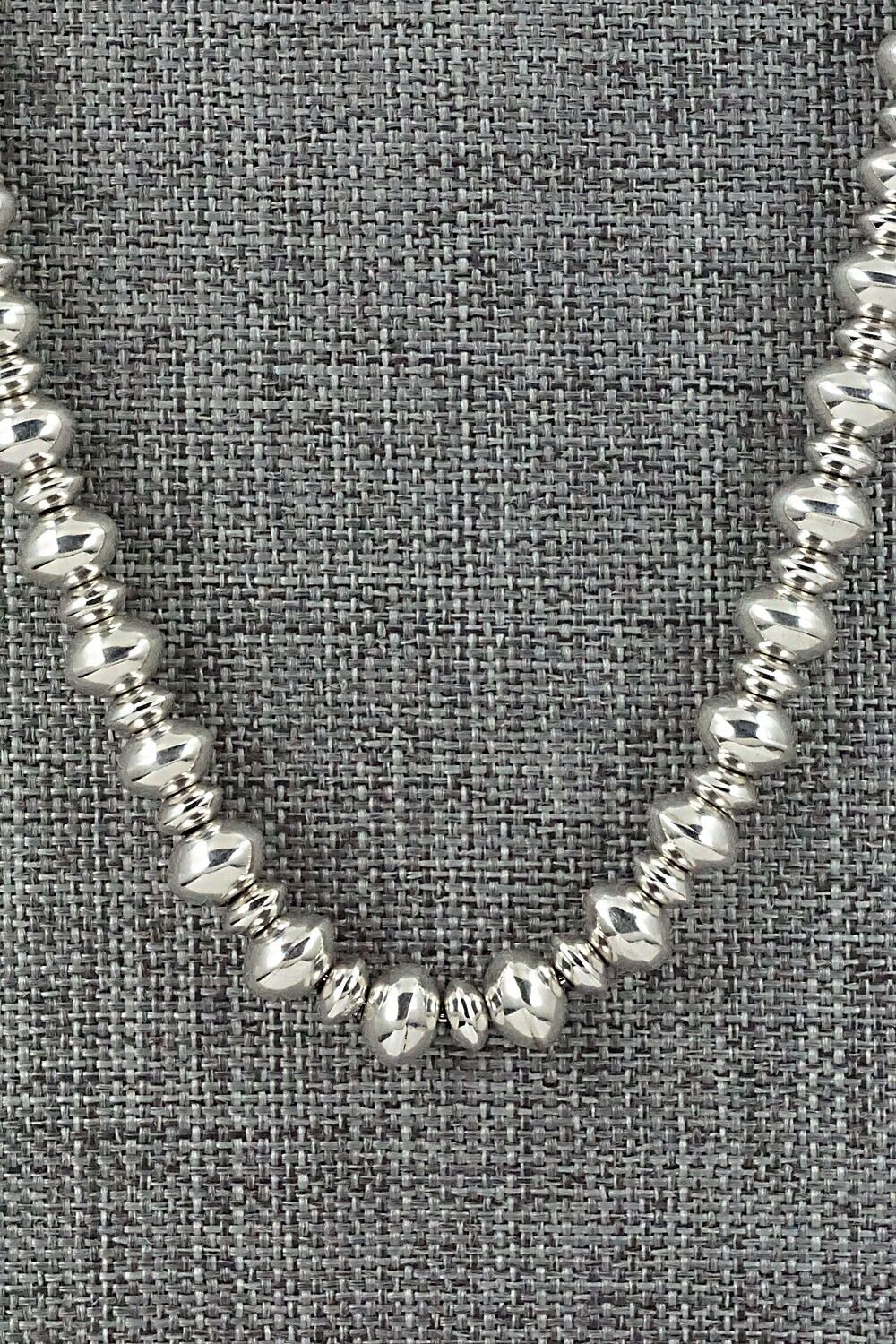 Sterling Silver Navajo Pearl Necklace - Dorinda Mariano