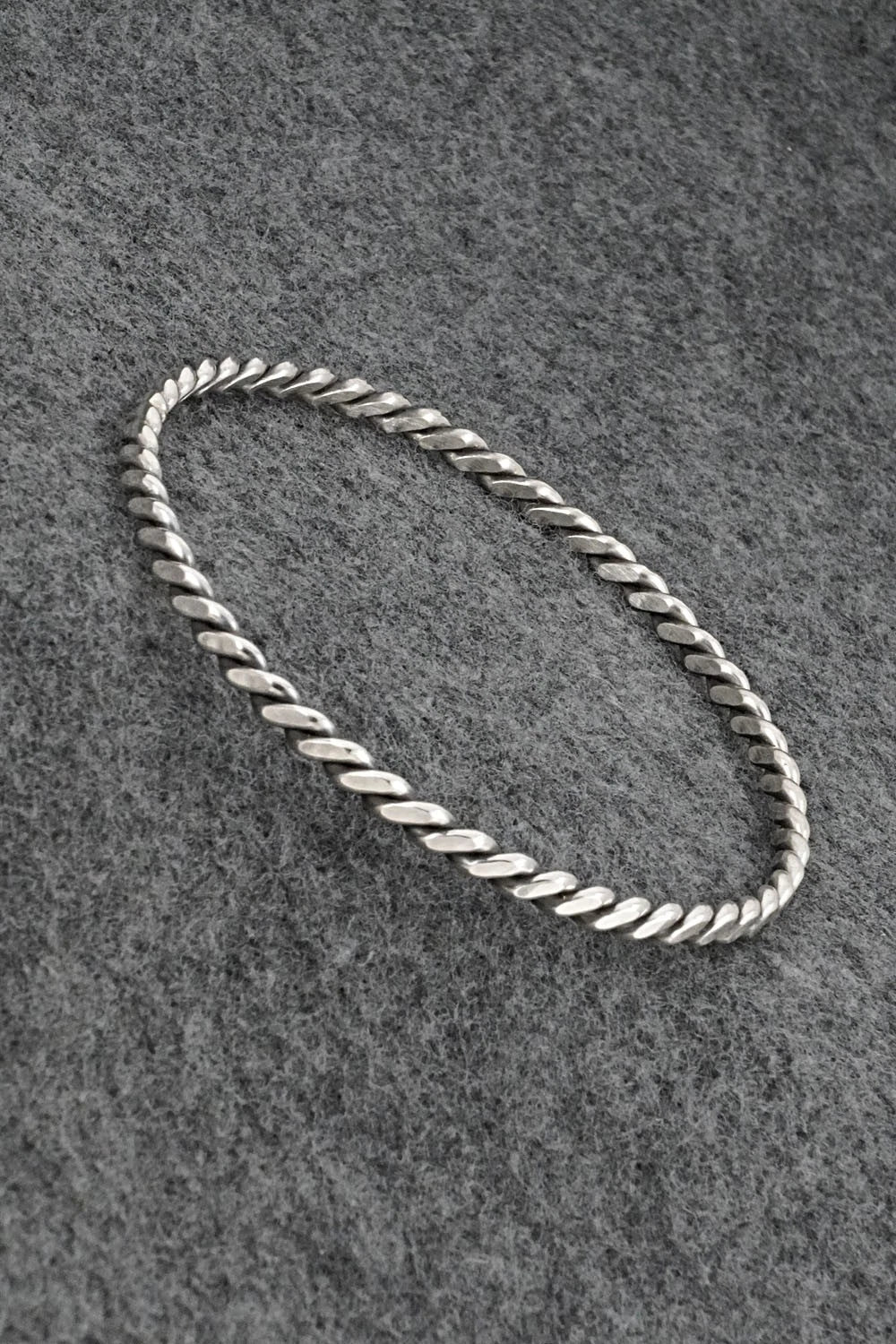 Sterling Silver Bangle Bracelet - Elaine Tahe