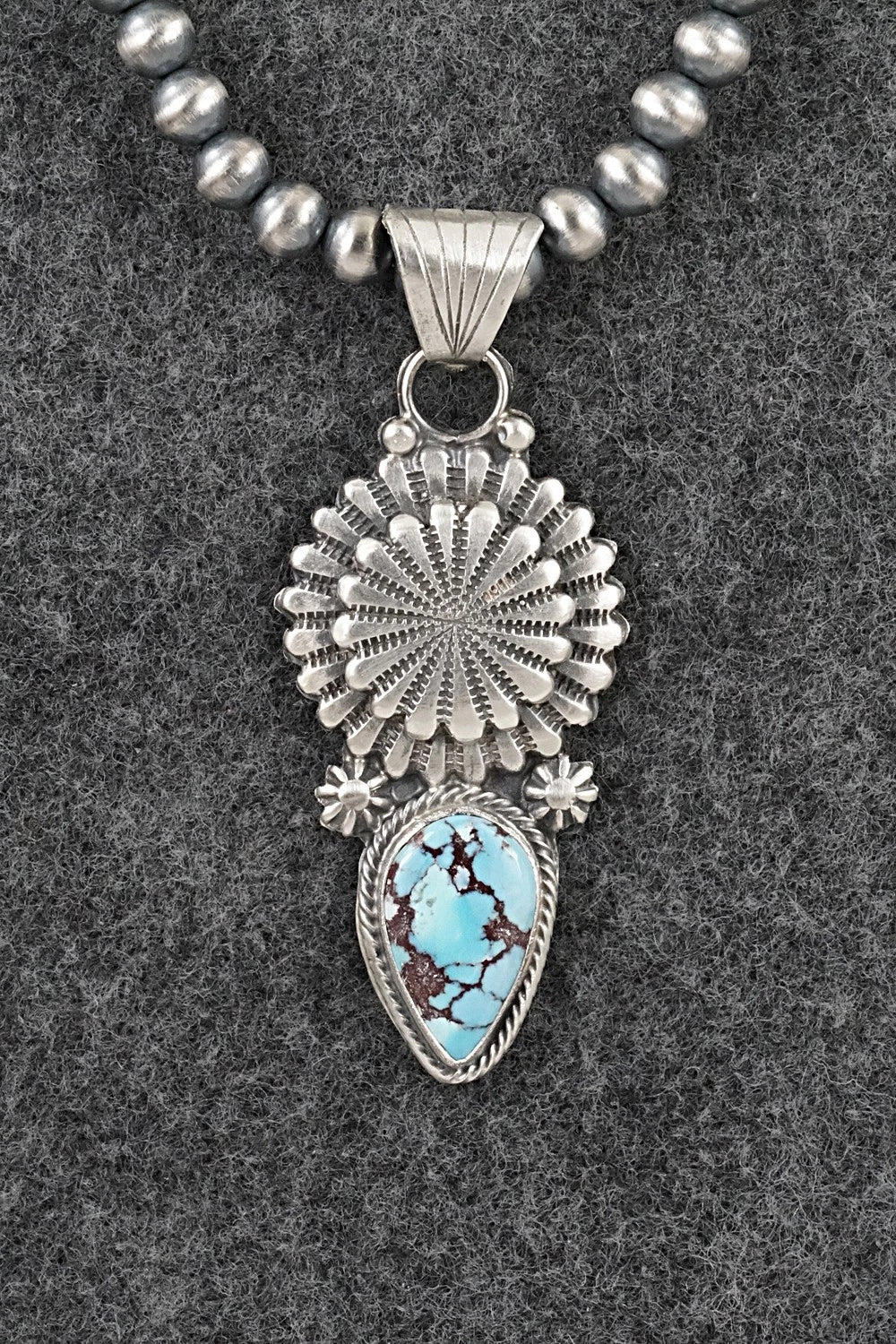Turquoise & Sterling Silver Necklace - Sharon McCarthy