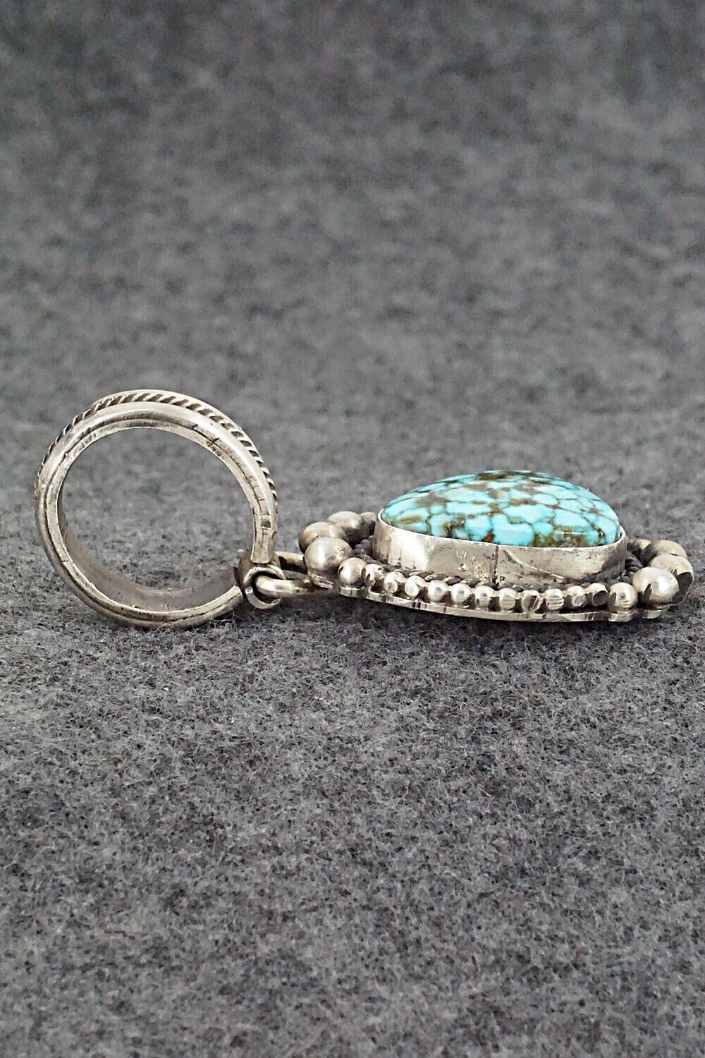Turquoise & Sterling Silver Pendant - Rosita Calladitto