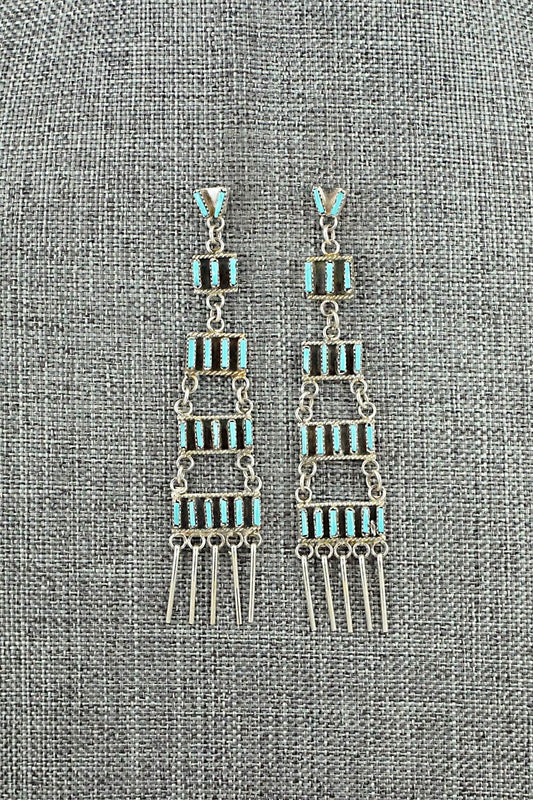 Turquoise & Sterling Silver Earrings - Ashley Laate