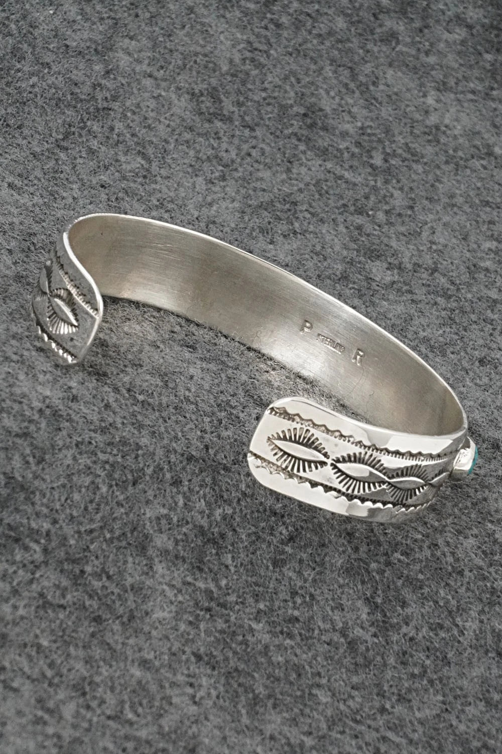 Turquoise & Sterling Silver Bracelet - Priscilla Reeder