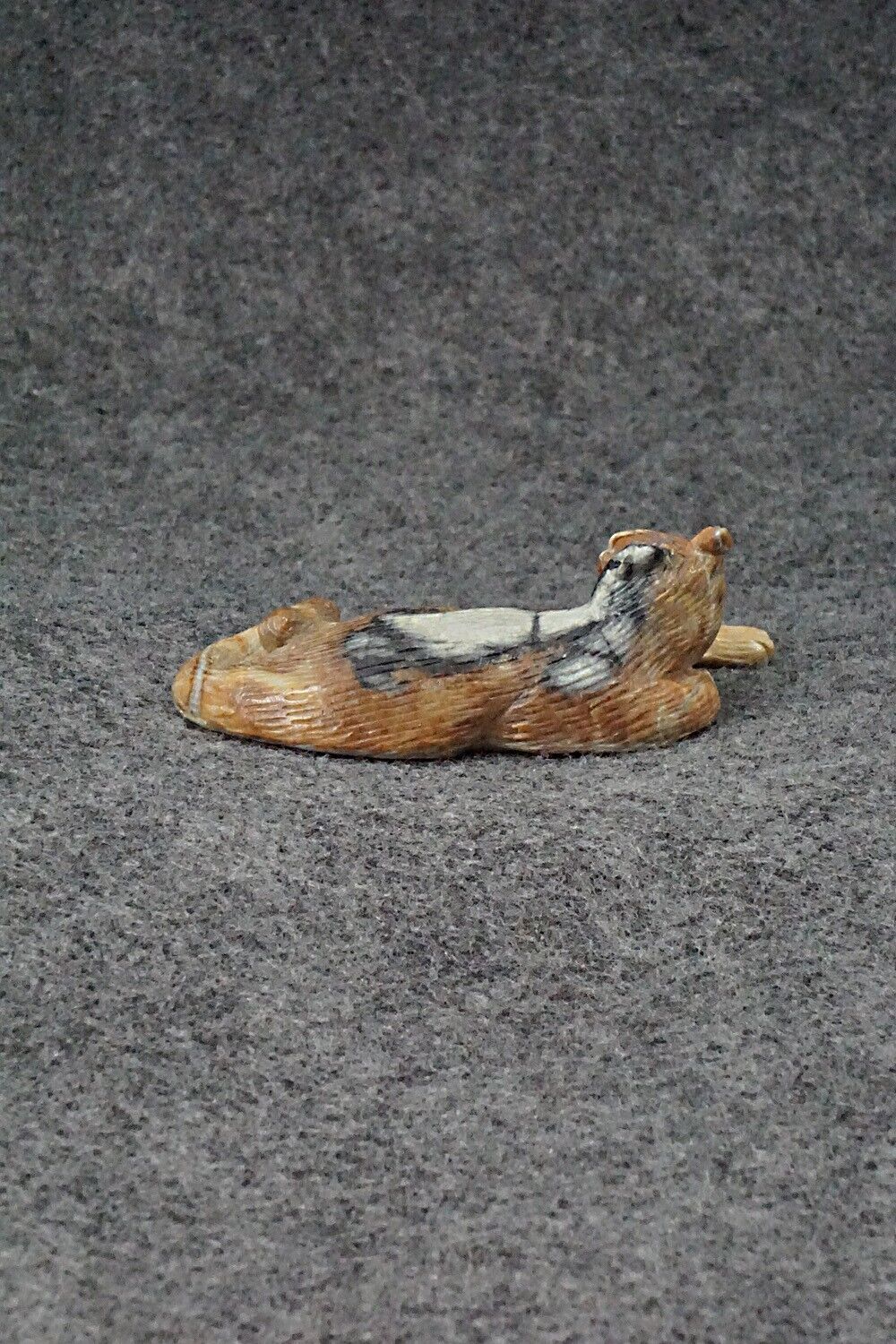 Mountain Lion Zuni Fetish Carving - Lance Cheama