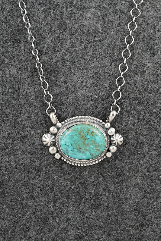 Turquoise & Sterling Silver Necklace - Darrin Livingston
