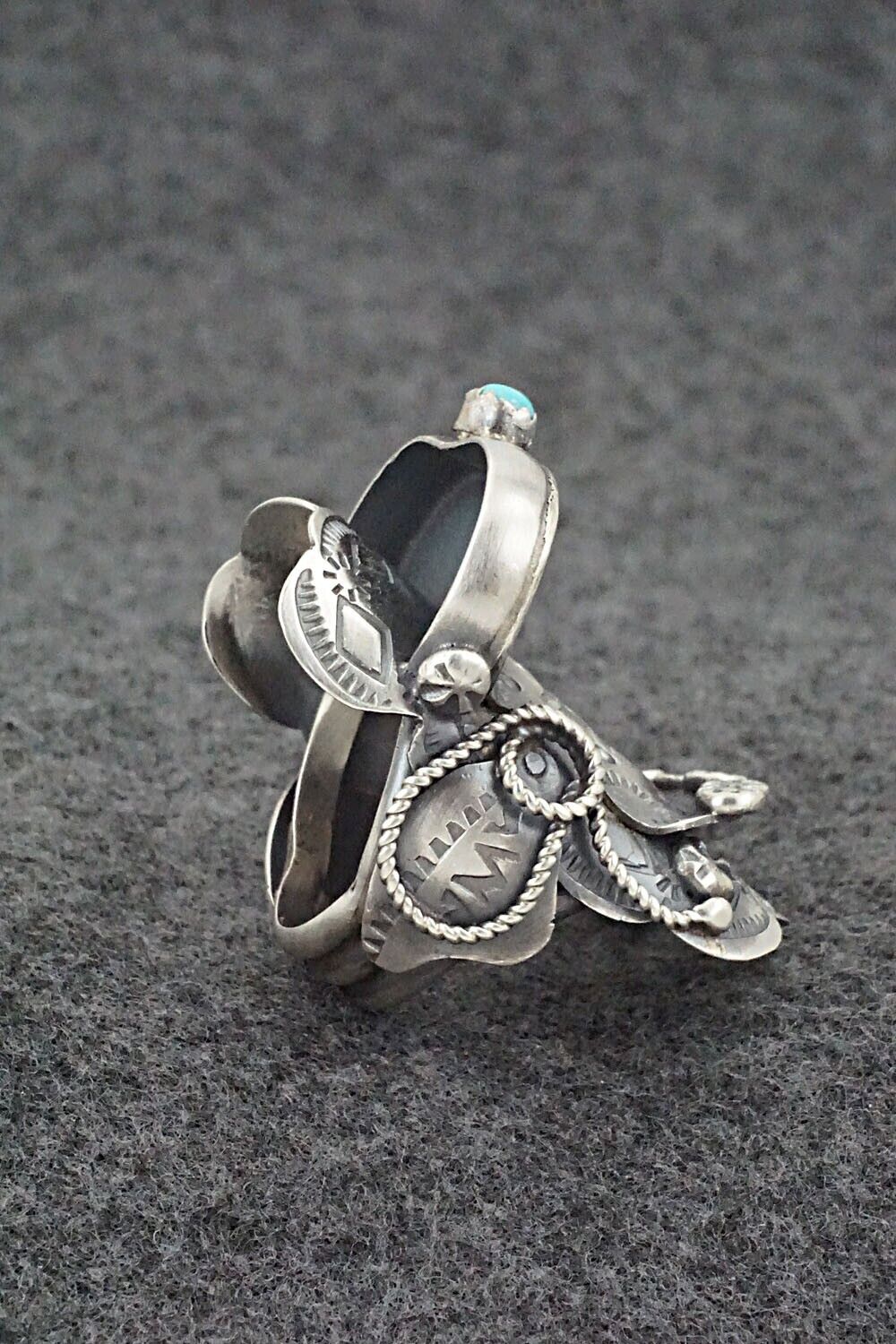 Turquoise & Sterling Silver Ring - Tim Yazzie - Size 9.5