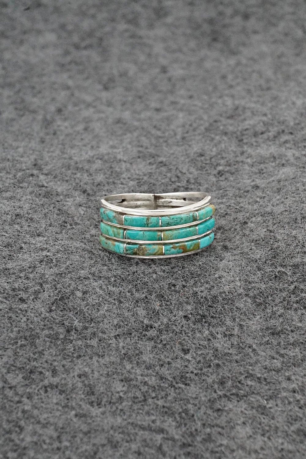 Turquoise & Sterling Silver Ring - Jamie Johnson - Size 9