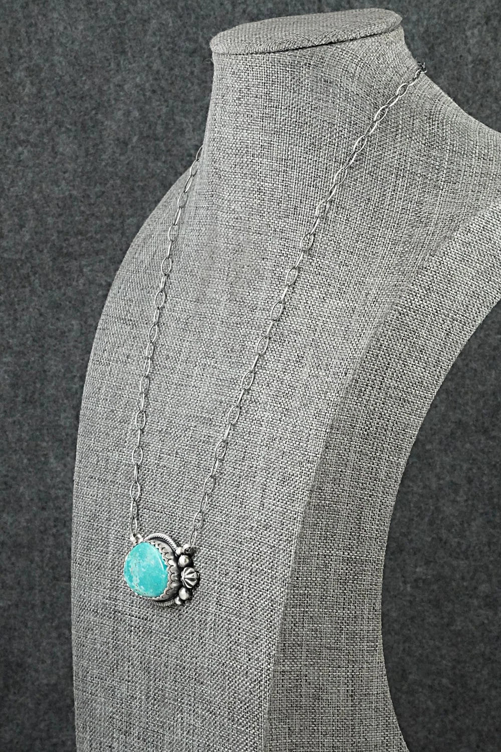 Turquoise & Sterling Silver Necklace - Mark Yazzie