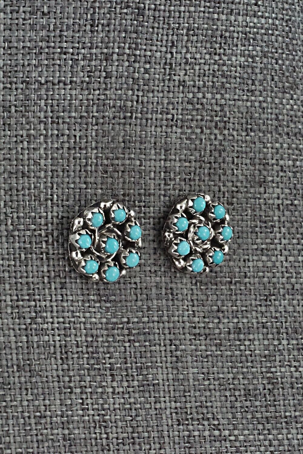 Turquoise & Sterling Silver Earrings - Randy Hooee