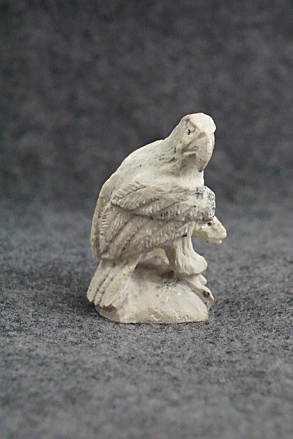 Eagle with Fish Zuni Fetish Carving - Lewis Malie