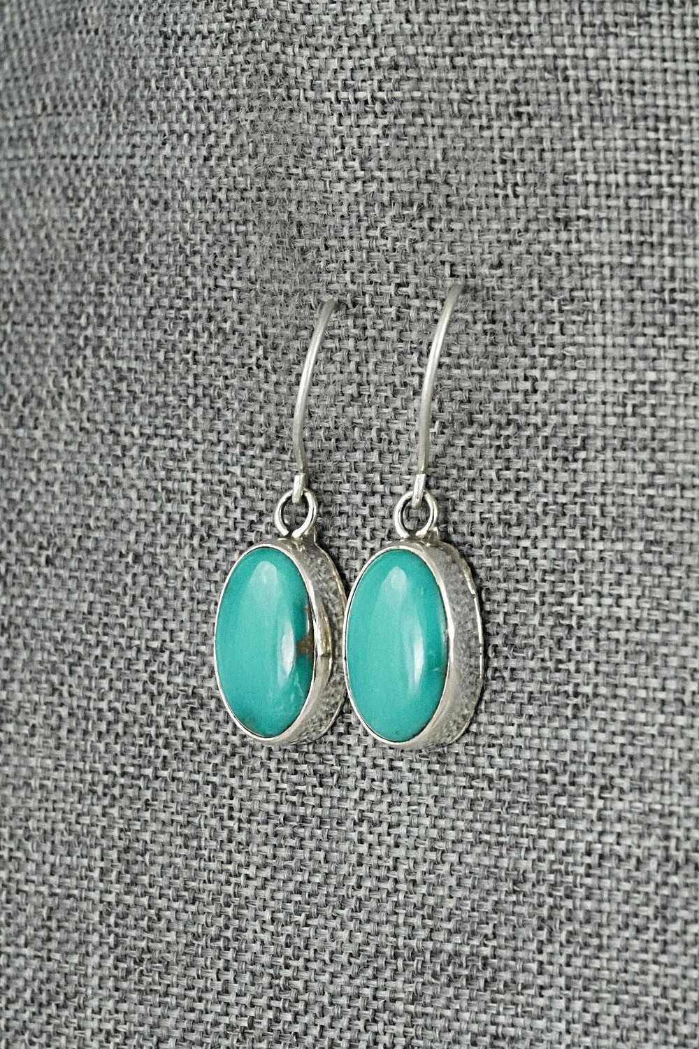 Turquoise & Sterling Silver Earrings - Rosemary Saunders