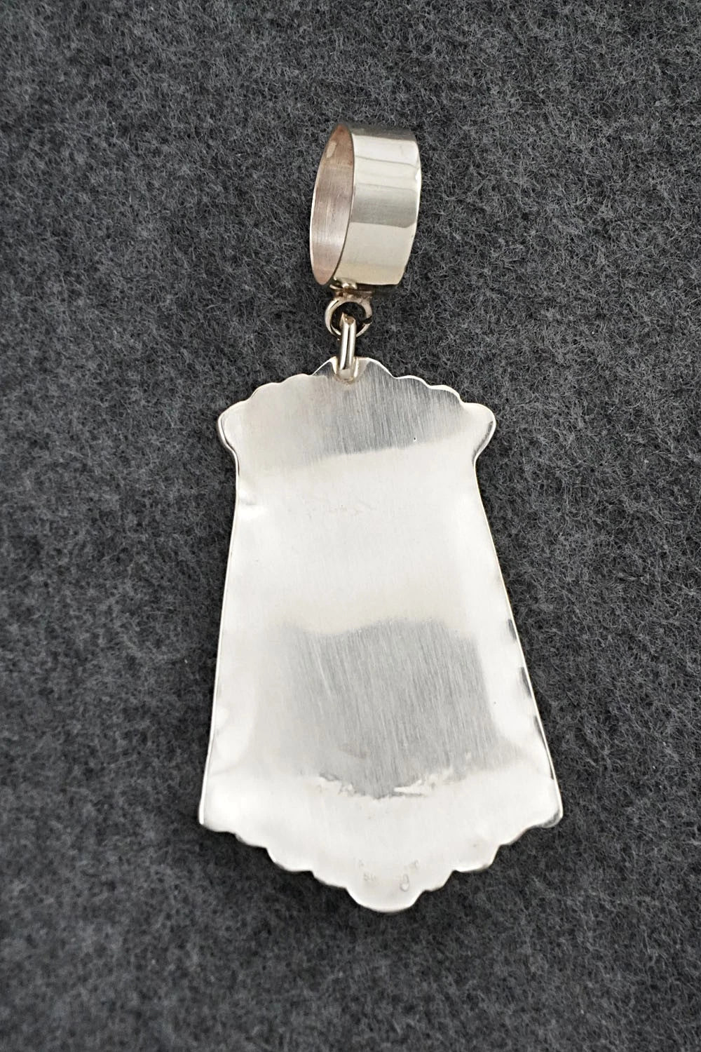 Turquoise & Sterling Silver Pendant - Rosita Singer