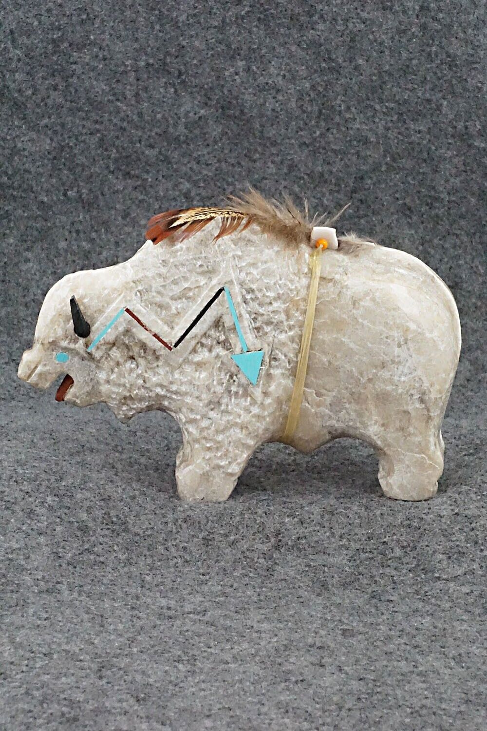 Buffalo Navajo Fetish Carving - Ben Livingston
