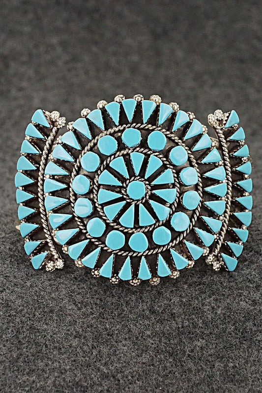 Turquoise & Sterling Silver Bracelet - Merlinda Chavez