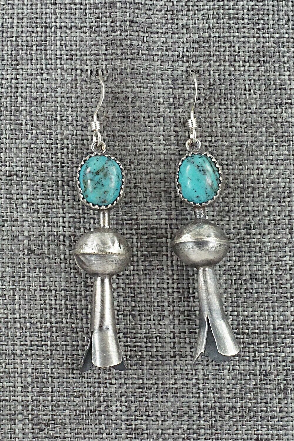 Turquoise & Sterling Silver Earrings - Emily Tsosie