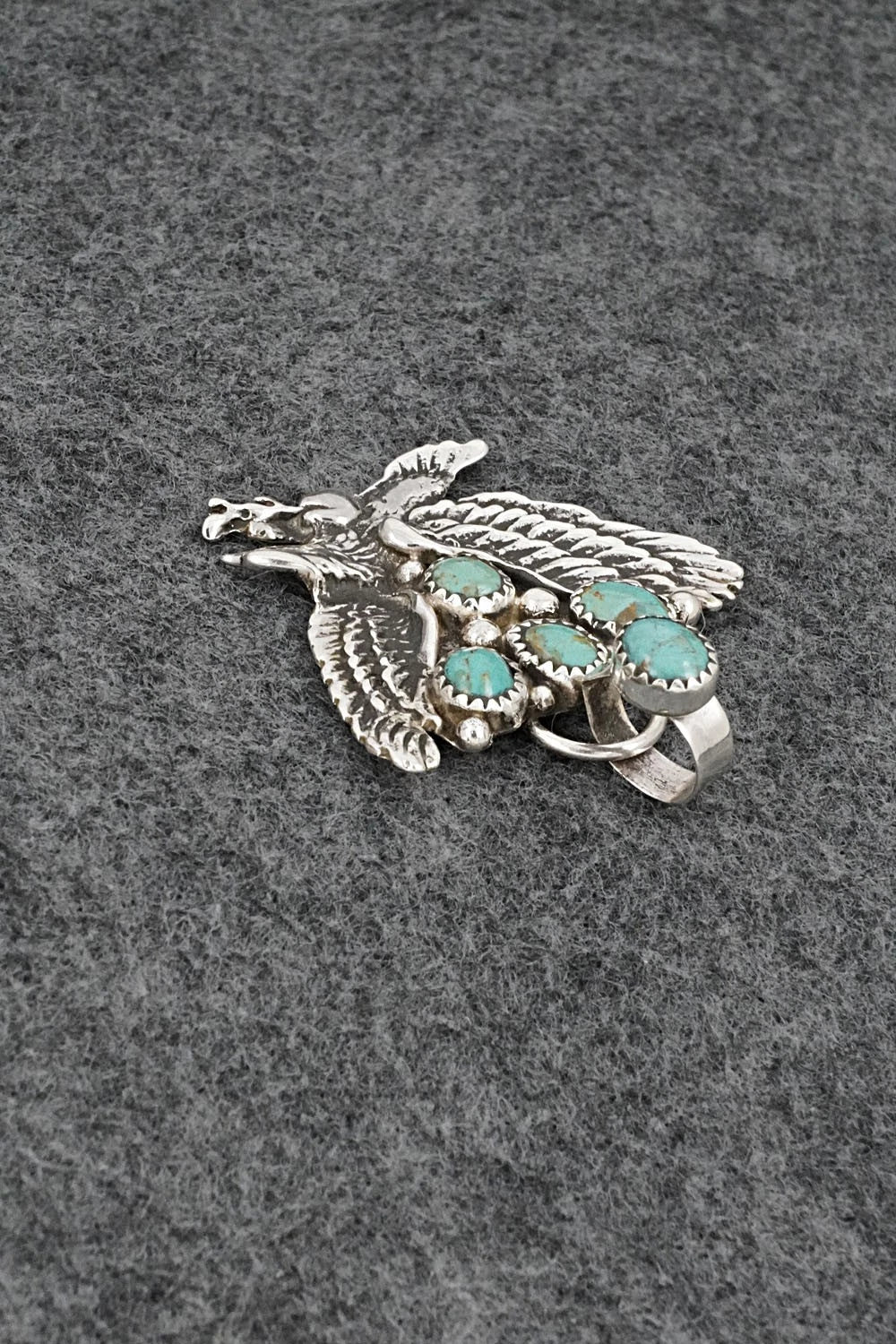 Turquoise & Sterling Silver Pendant - Priscilla Reeder