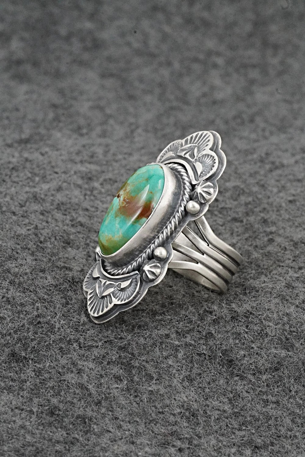 Turquoise & Sterling Silver Ring - Randy Boyd - Size 6.5
