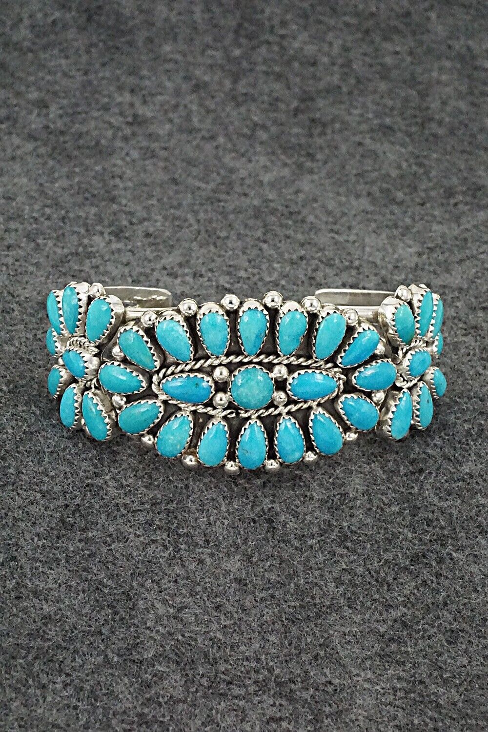 Turquoise & Sterling Silver Bracelet - Rodney Notah