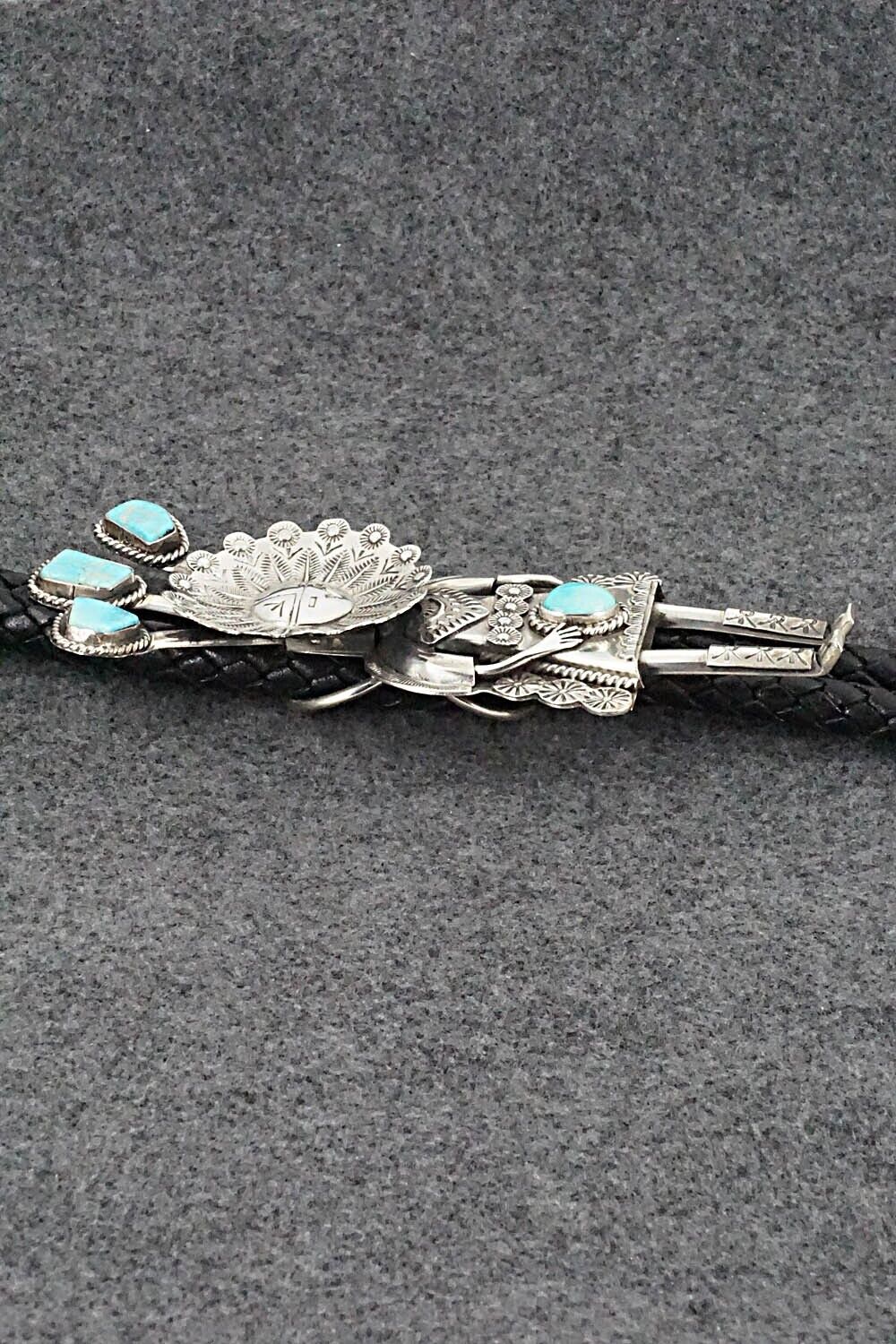 Turquoise & Sterling Silver Bolo Tie - Garrett Hale