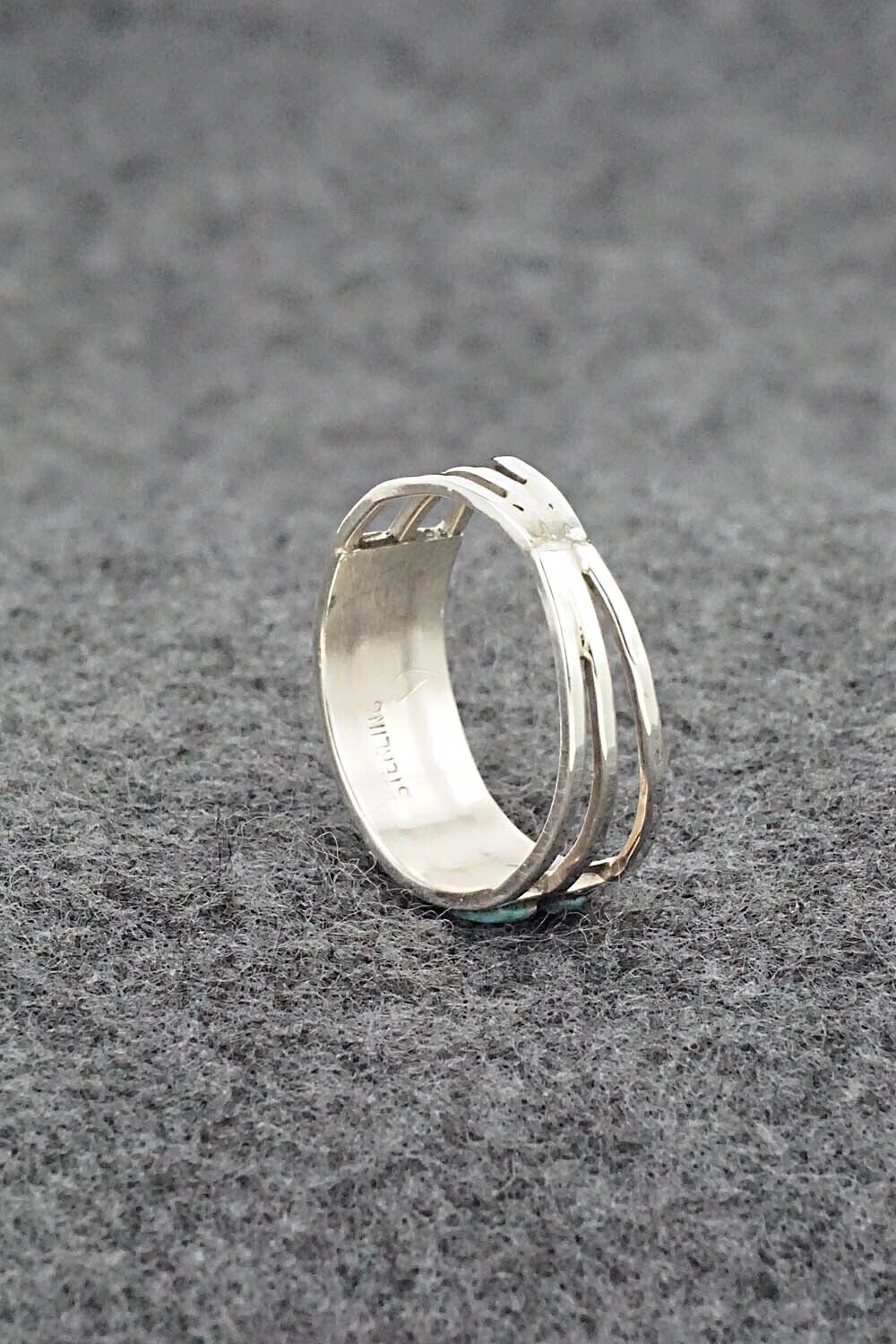 Turquoise & Sterling Silver Ring - Debbie Livingston - Size 9.25