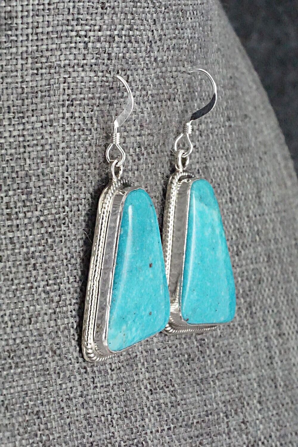 Turquoise and Sterling Silver Earrings - Sharon McCarthy