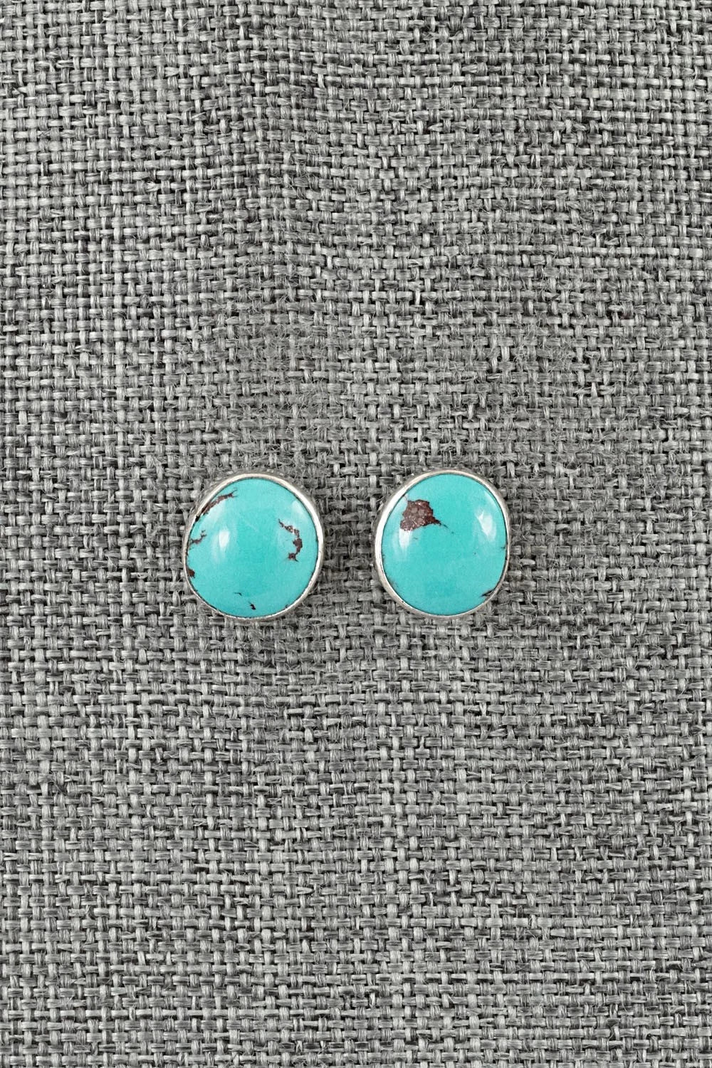 Turquoise & Sterling Silver Earrings - Eugene Gruber
