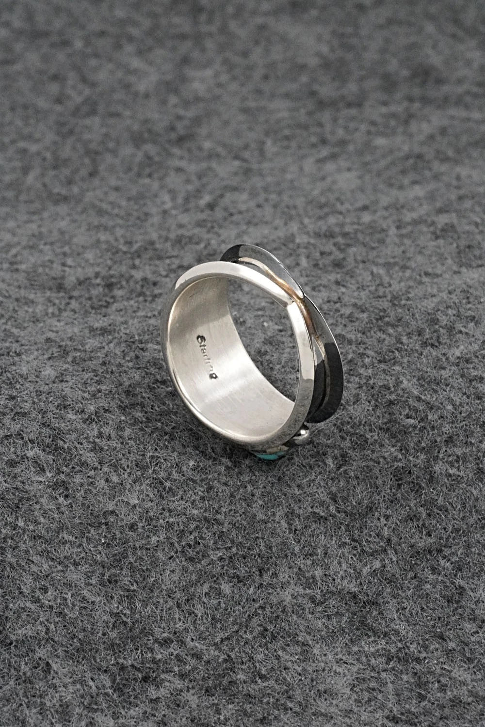 Turquoise & Sterling Silver Ring - Paul Largo - Size 10