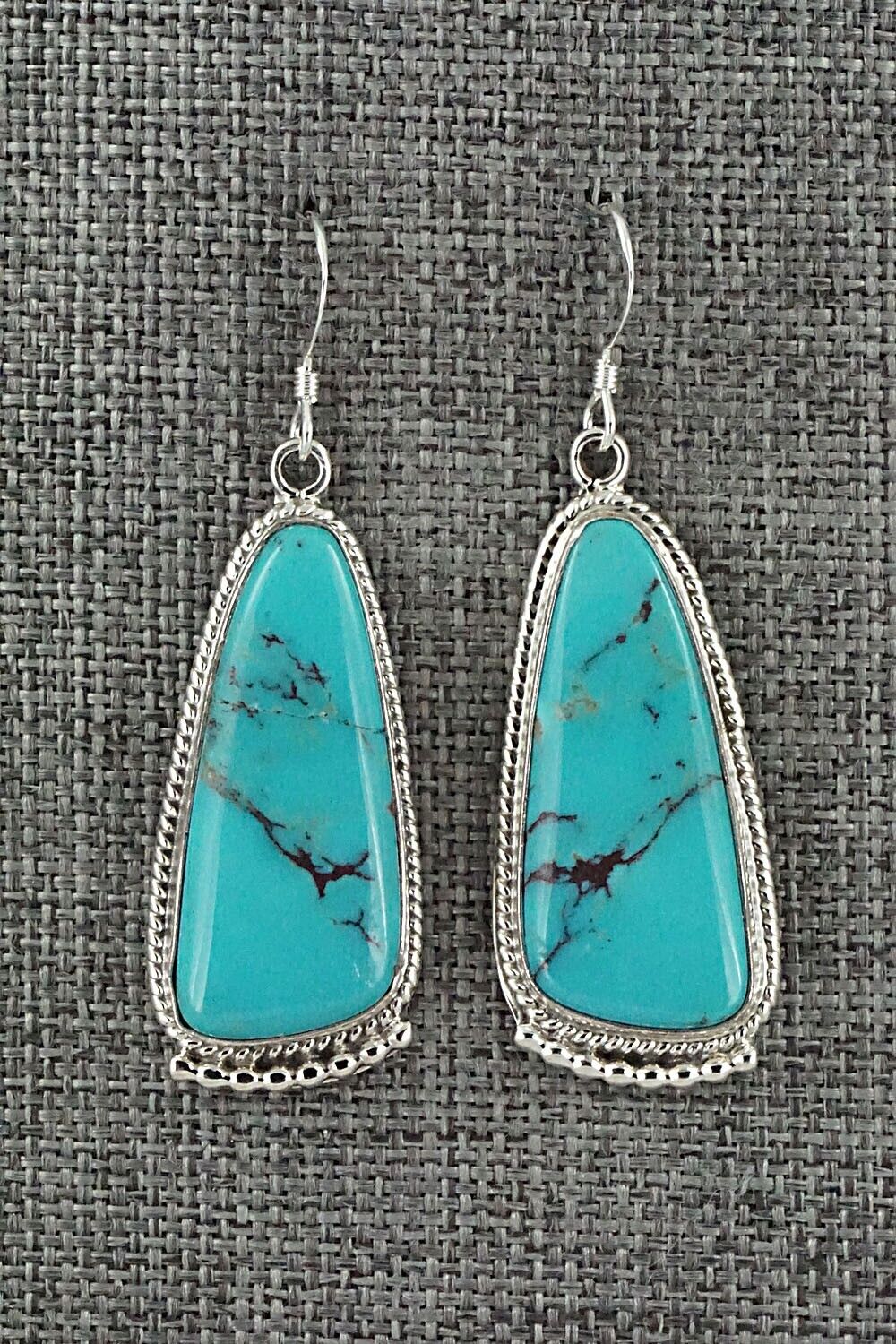 Turquoise & Sterling Silver Earrings - Verley Betone