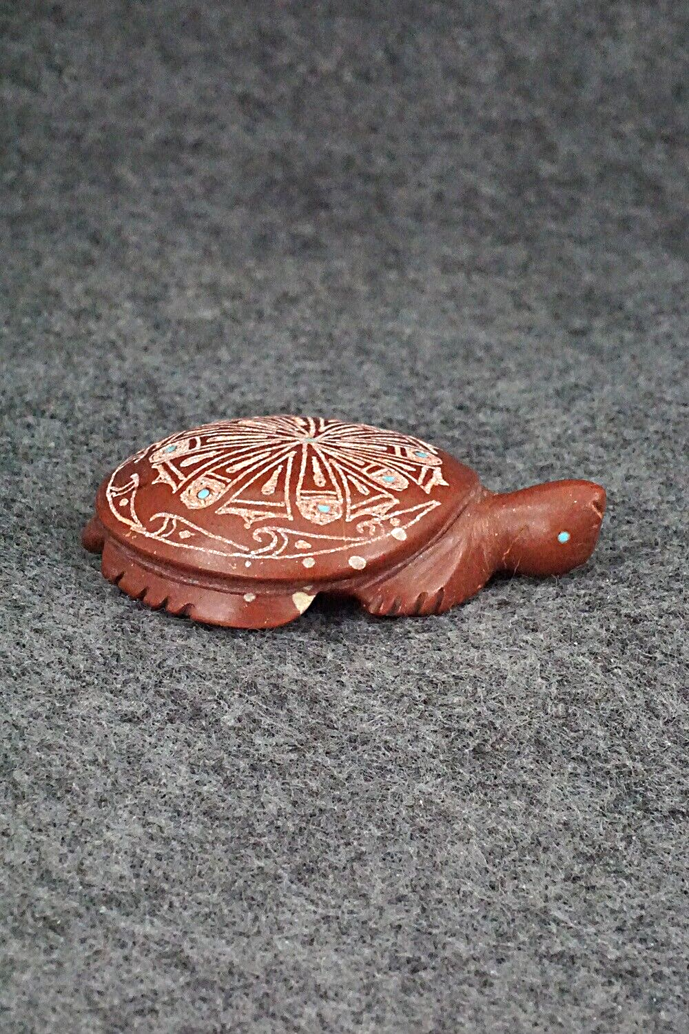 Turtle Zuni Fetish Carving - Adrian Cachini