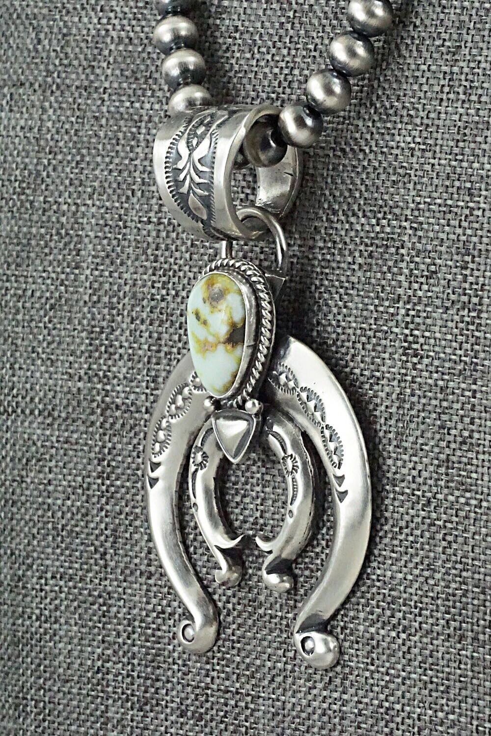 Variscite & Sterling Silver Necklace - Paige Gordon