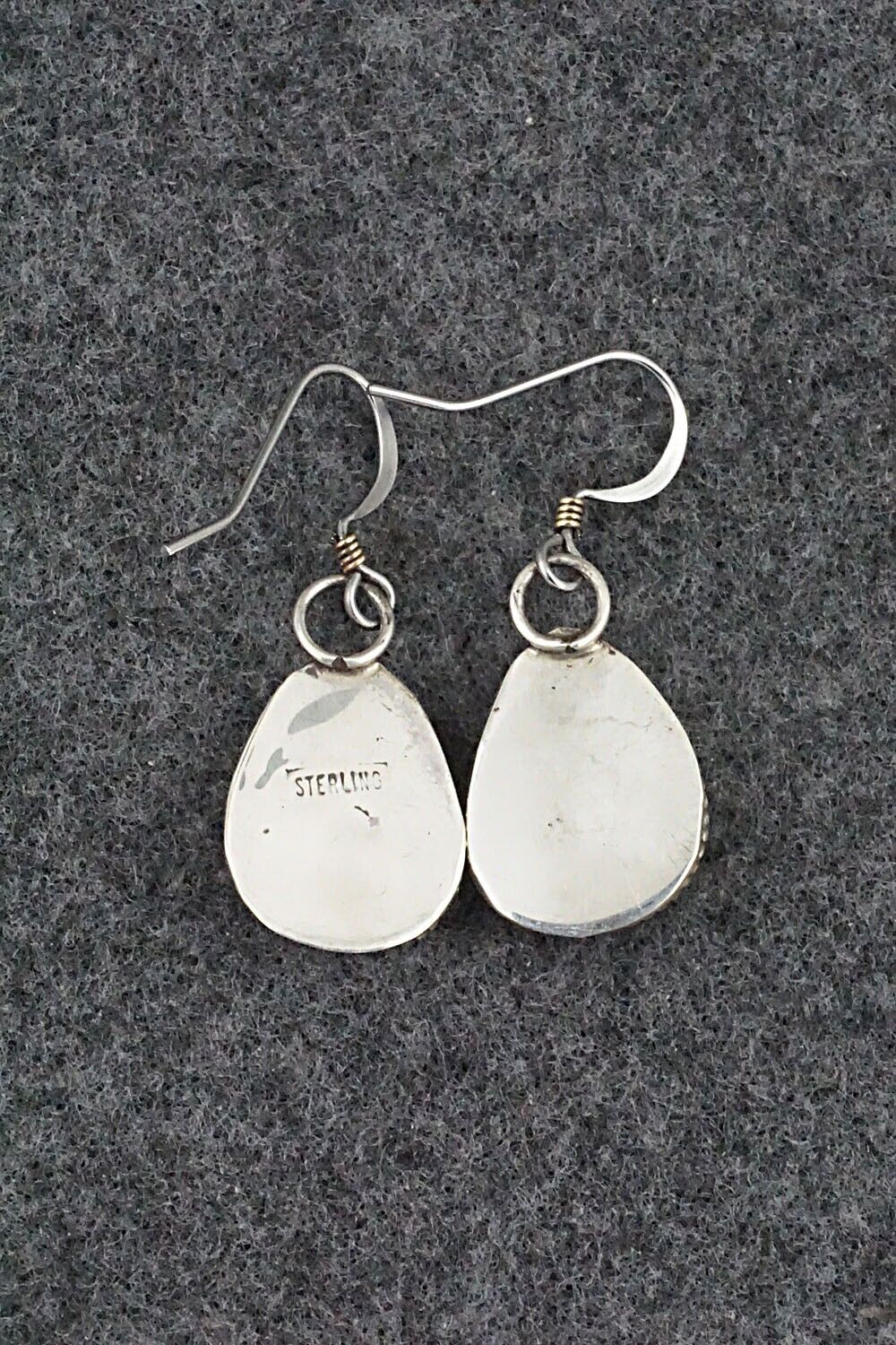 Turquoise & Sterling Silver Earrings - Ernest Hawthorne