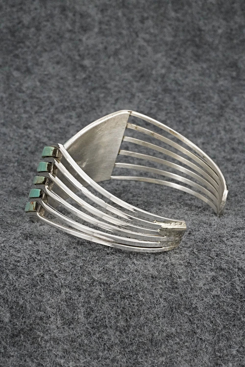Turquoise & Sterling Silver Inlay Bracelet - Jamie Johnson
