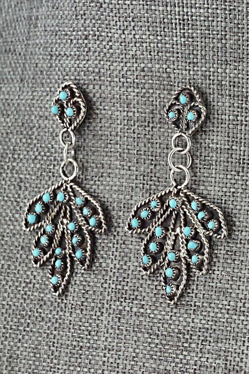 Turquoise & Sterling Silver Earrings - Georgiann Chavez