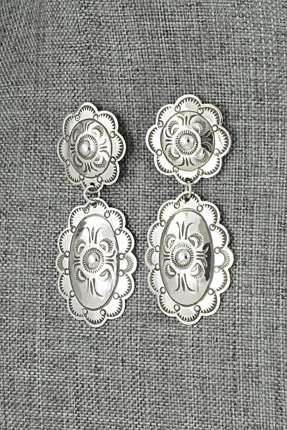 Sterling Silver Earrings - Bertha Begay