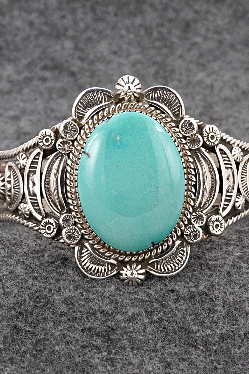 Turquoise & Sterling Silver Bracelet - Ella Linkin