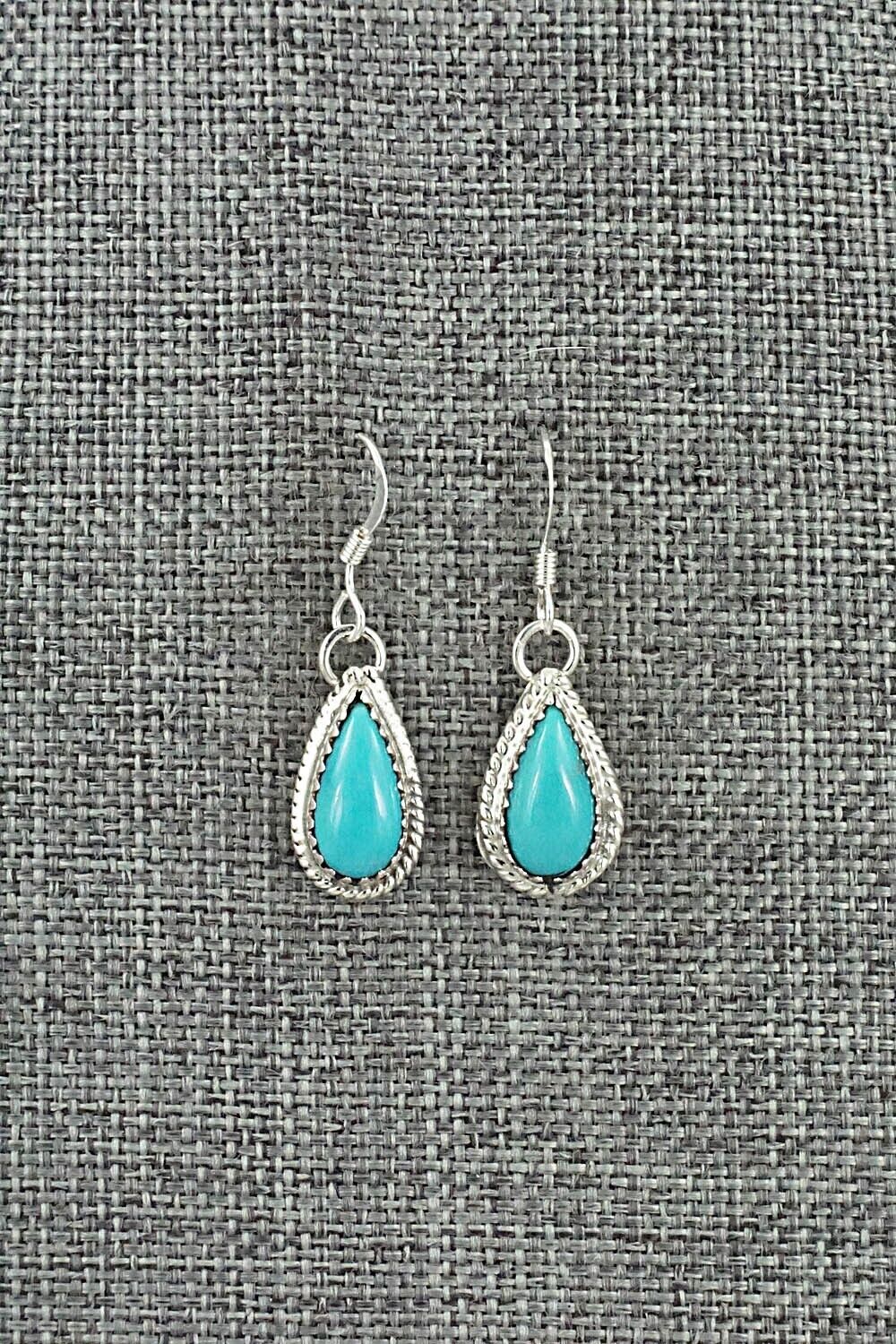 Turquoise & Sterling Silver Earrings - Angeline Platero