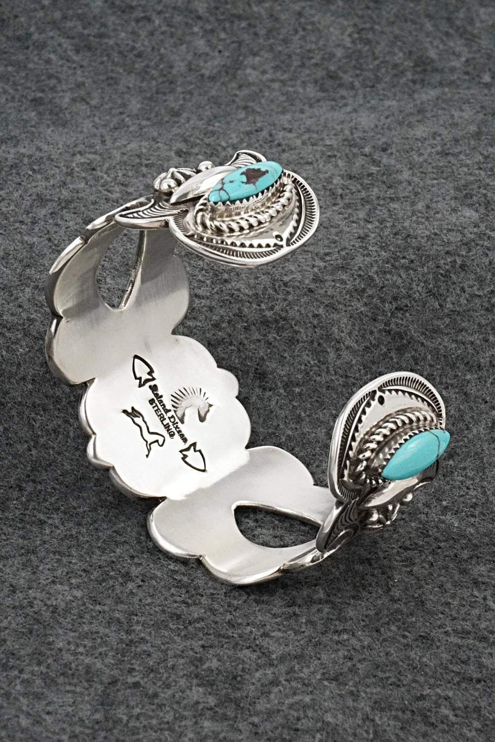 Turquoise & Sterling Silver Bracelet - Roland Dixson