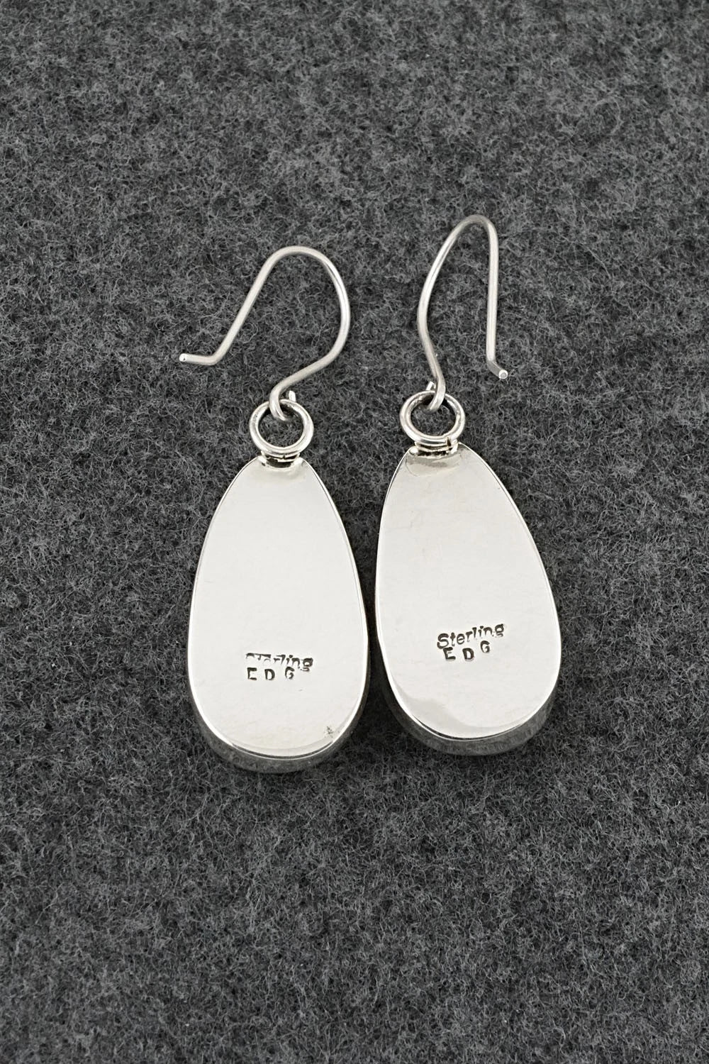 Turquoise & Sterling Silver Earrings - Eugene Gruber